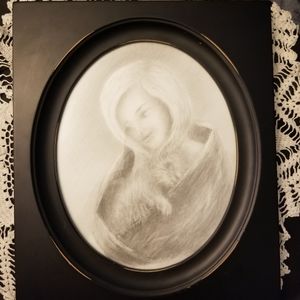 Artist M. Lee Garrity 1939-2008 Drawing Pencil